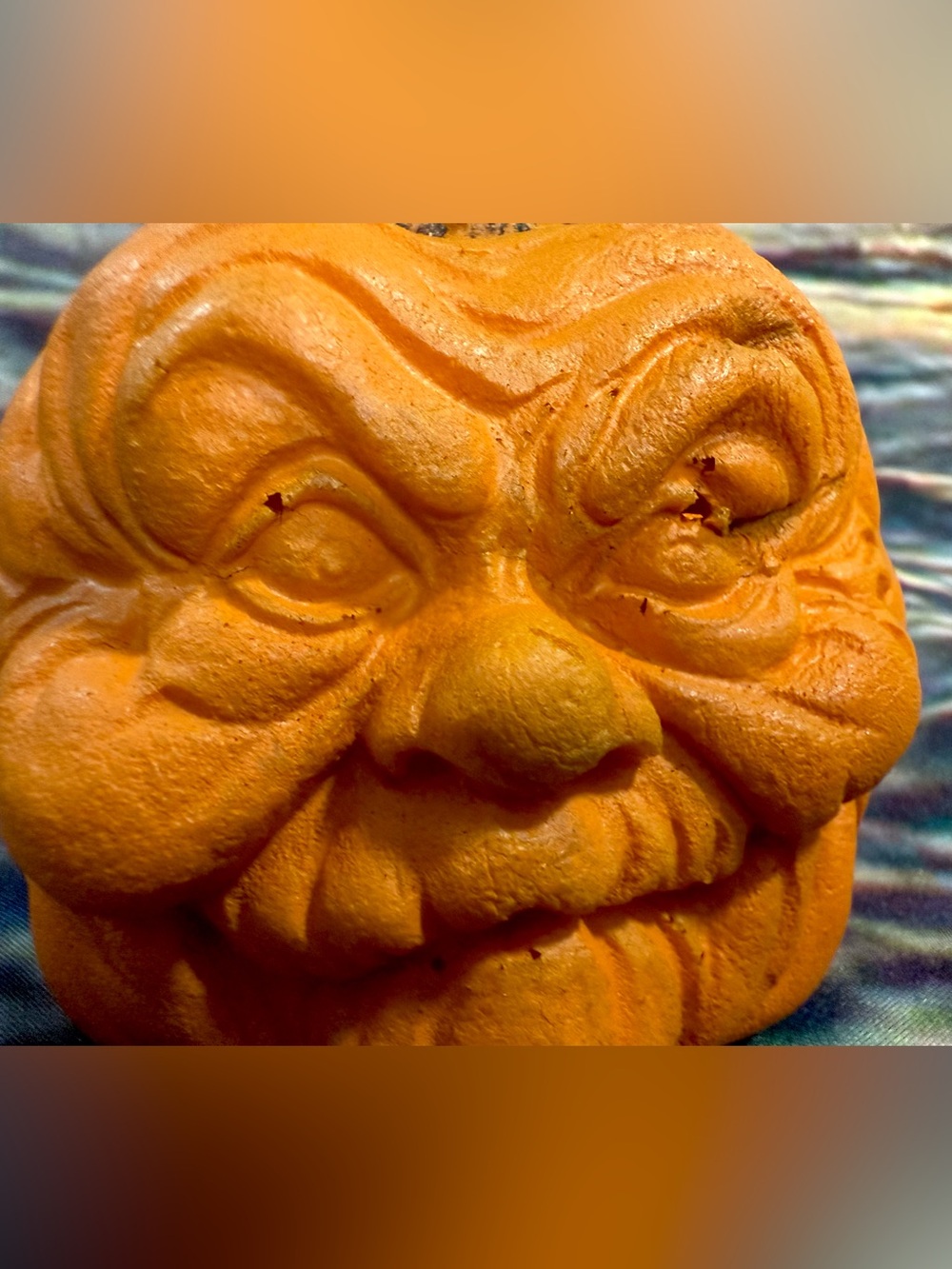 🔥Vintage 1980s Mini Foam Pumpkin Head